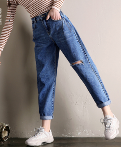 Elastic composite cotton-like polyester fiber